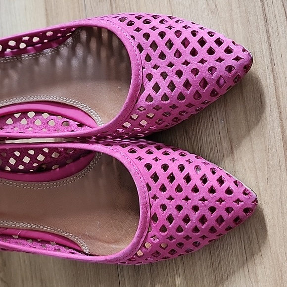 Zara laser cut Suede pumps Sz 38 - Picture 2 of 10